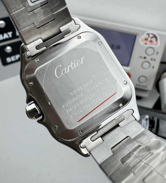 Cartier Santos Yellow gold bezel