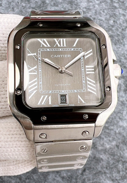 Cartier Santos grey dial