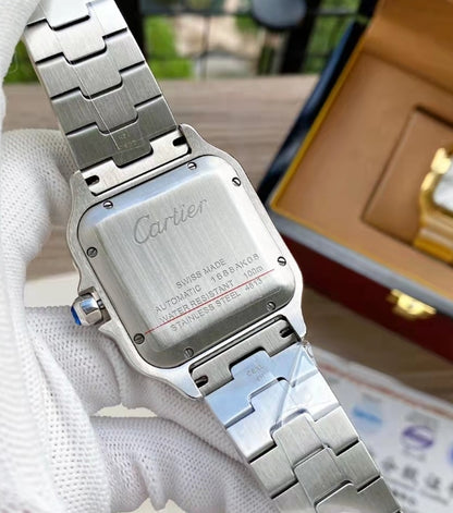 Cartier Santos white dial